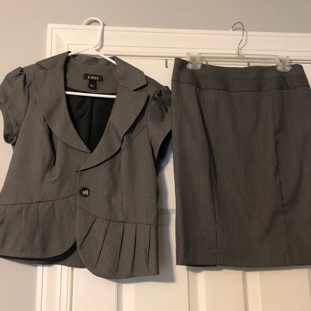 Matching pencil skirt and blazer
